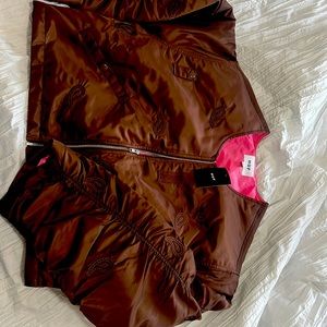 HUF Crop Bomber Jacket NWT